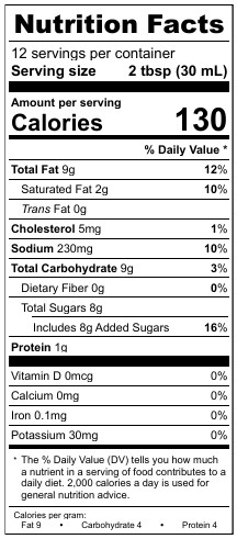  Nutrition Factsfrench Blue Cheese Dressing